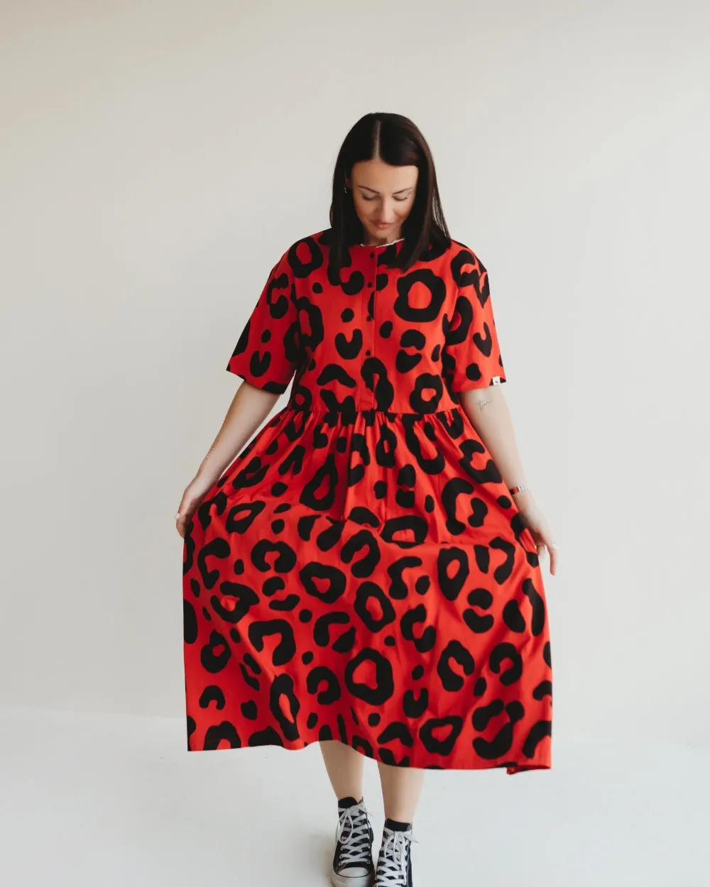 Matilda Oversized Animal Print Dress