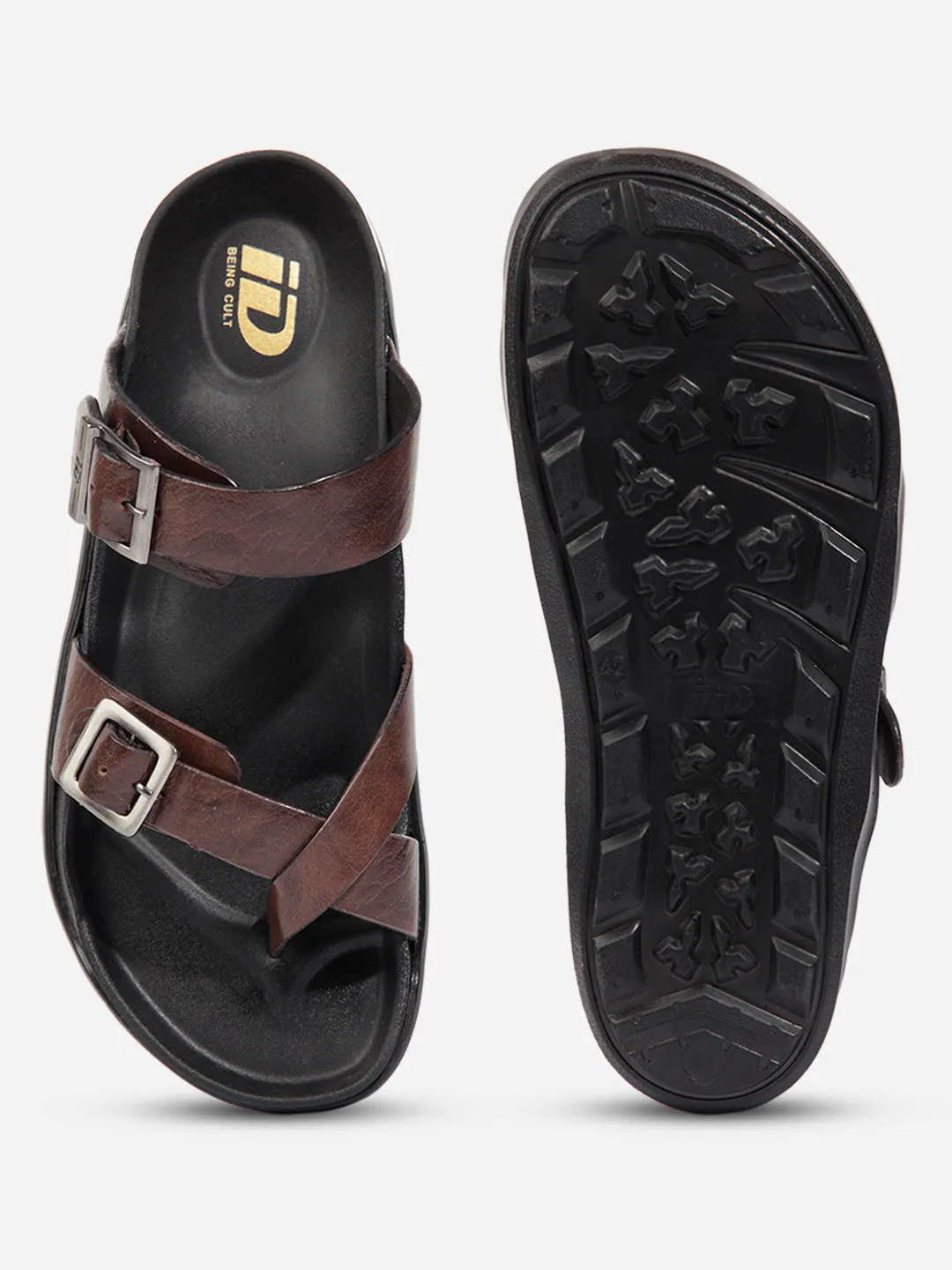 Men Brown Sandal / Slipper (ID4223)