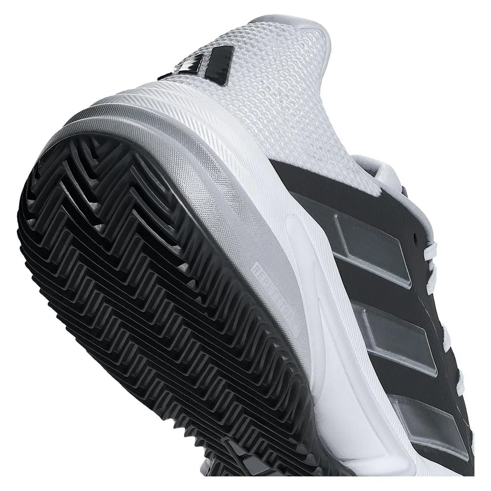 Men's Barricade 13 Clay Tennis Shoes Black and White