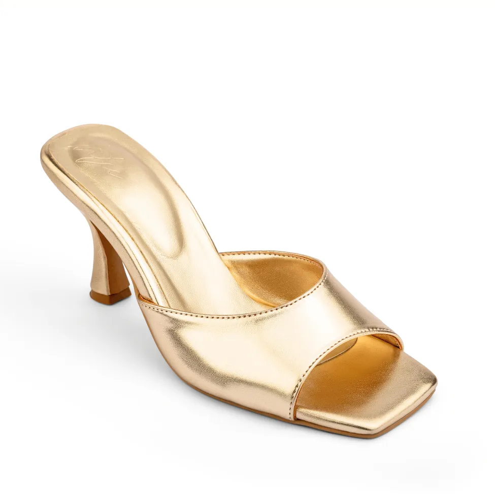 MULA SOFT GOLD SLIPPERS