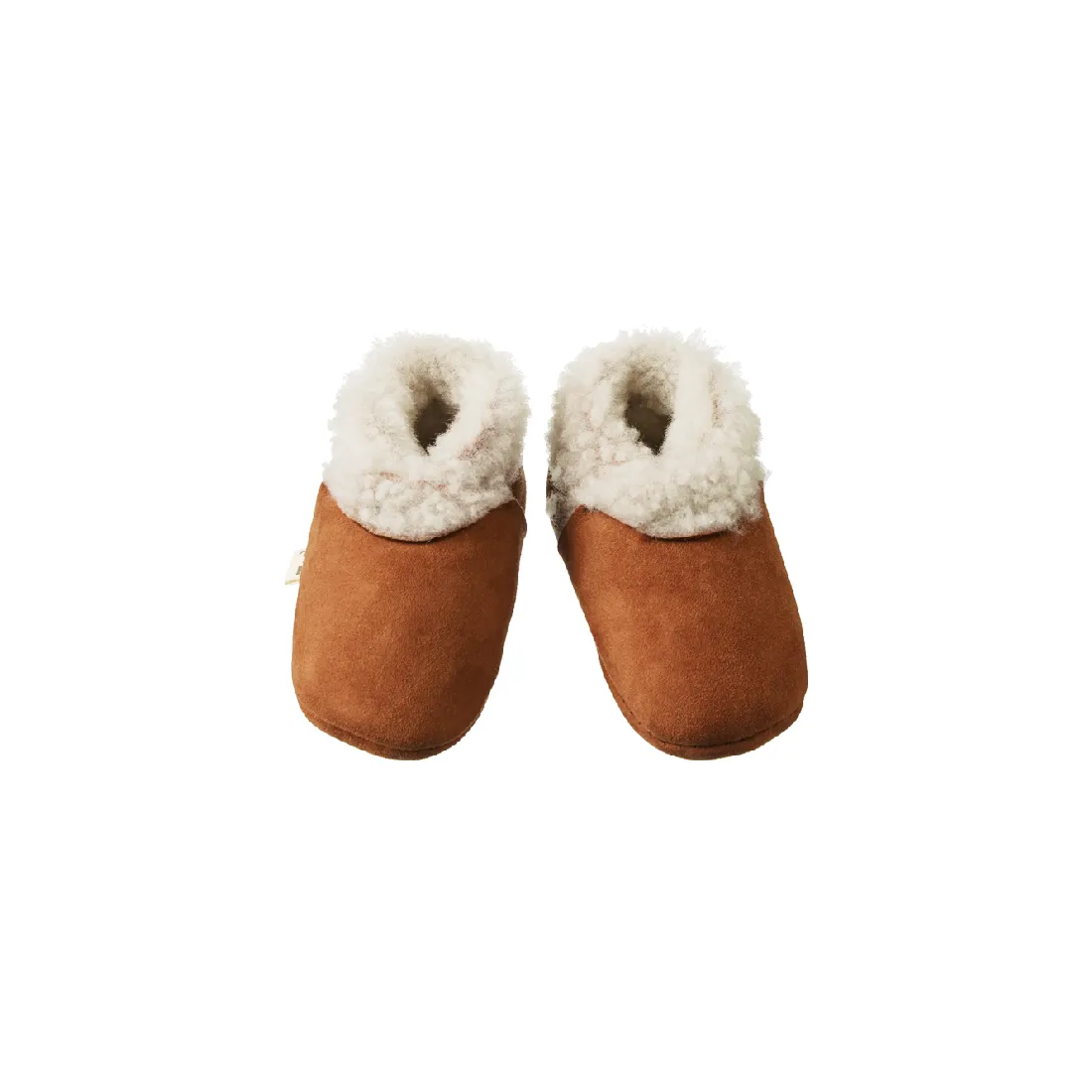 NATURE BABY - LAMBSKIN BOOTIES: CINNAMON