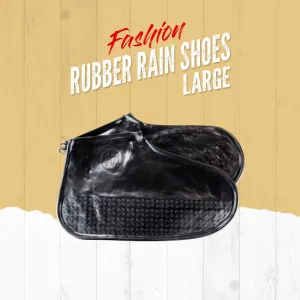 Non Slip Fashion Rain Shoes Rubber Cover - Large - Water proof Shoe Protector | Rubber Socks Random Colors