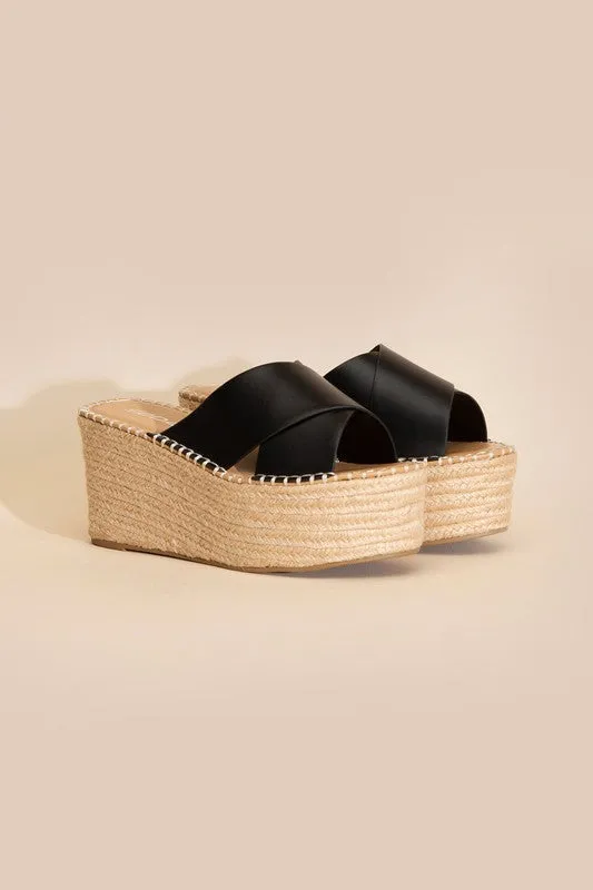 PARTNER Raffia Platform Slides