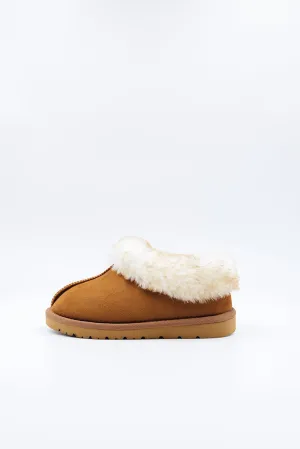 PAWJ Cubby Jr. Toddler Slipper | Chestnut / Aspen Snow