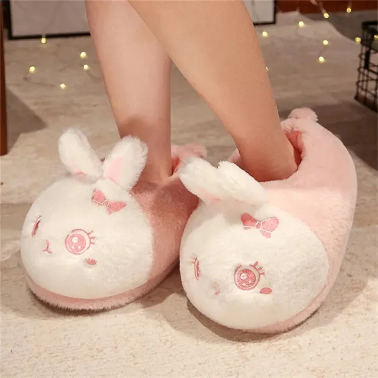 Pink Kawaii Bunny Slippers