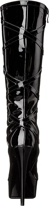 Pocky-609 Lace-Up Pocket Knee Boots