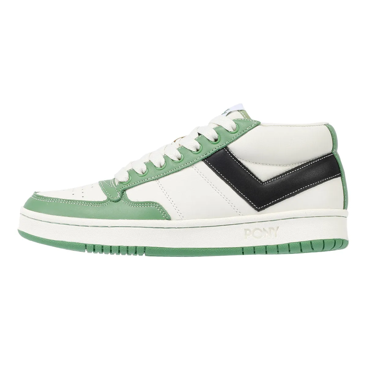 Pony #1 Low Rucker Green/White Trainers