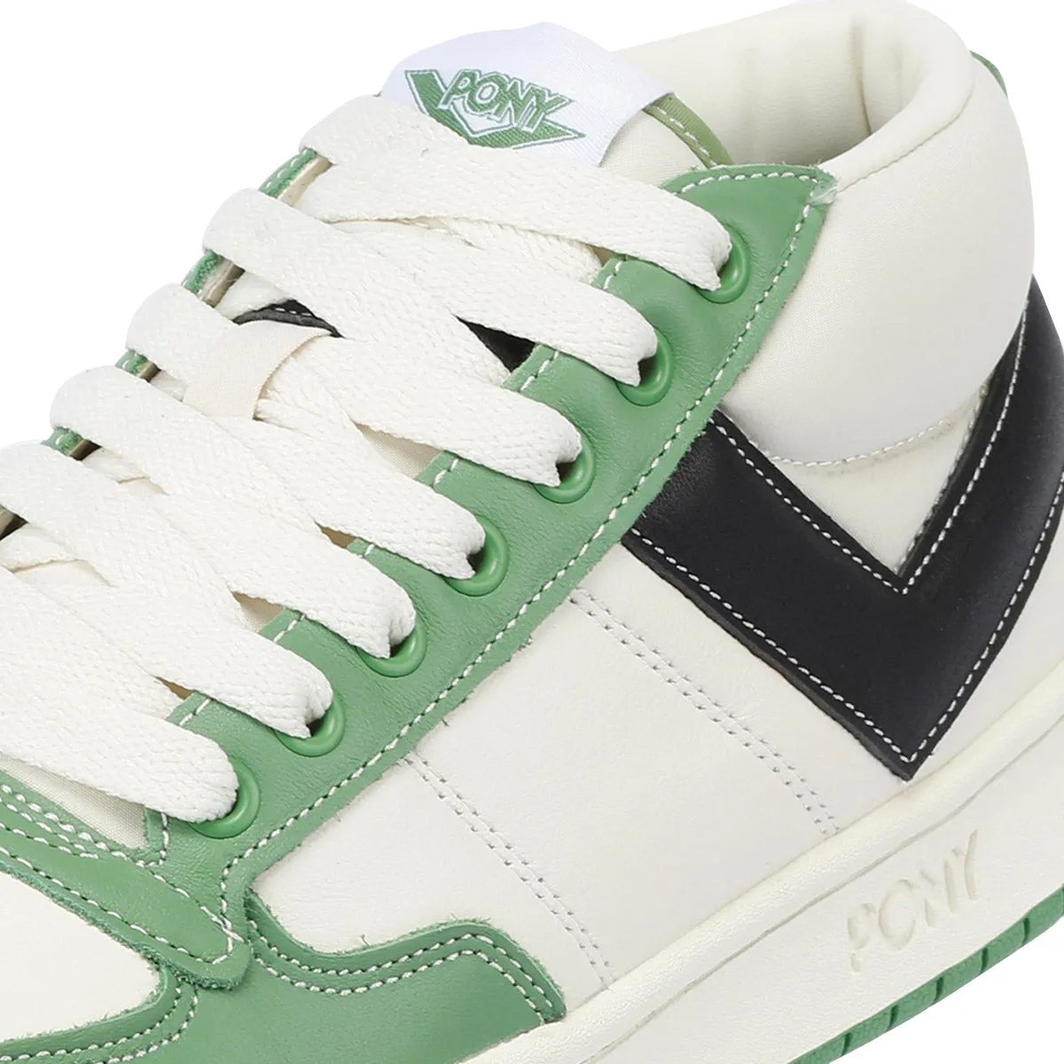 Pony #1 Low Rucker Green/White Trainers