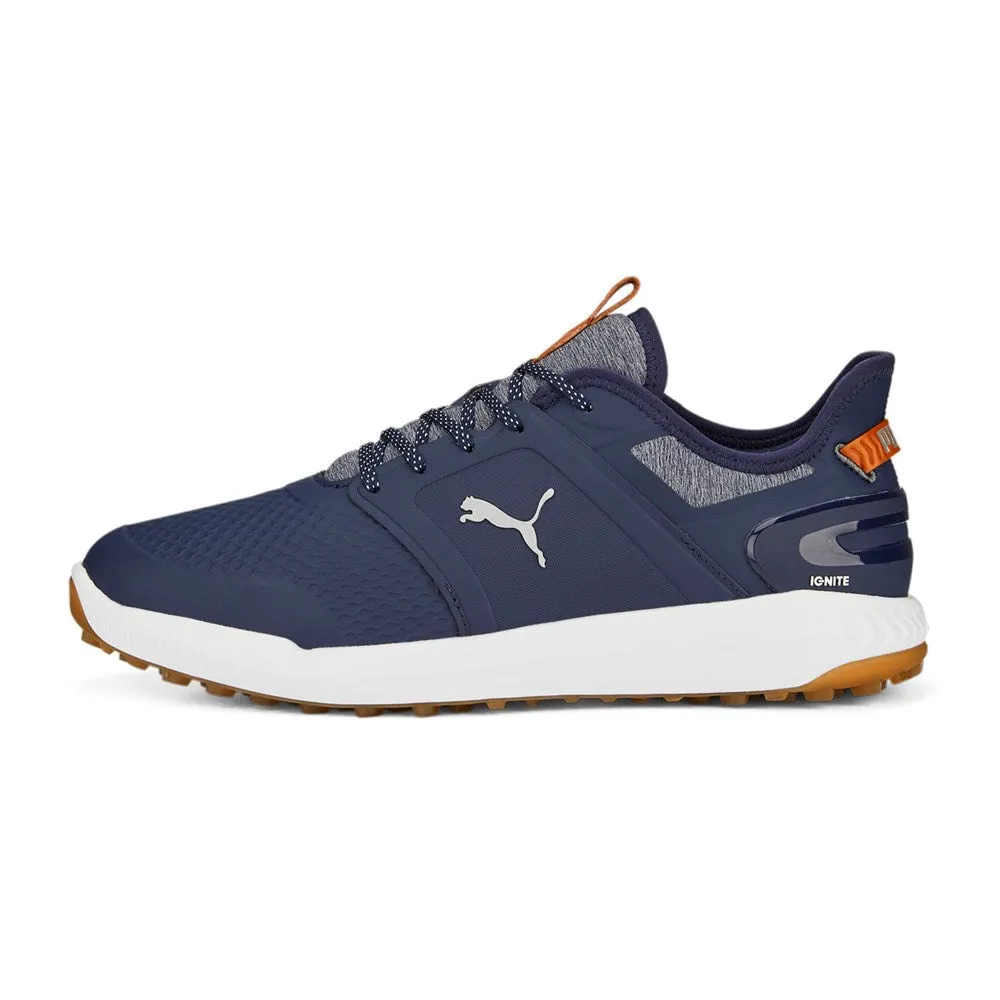 Puma IGNITE Elevate Spikeless Wide Men's Golf Shoes - Puma Navy/ Puma Silver