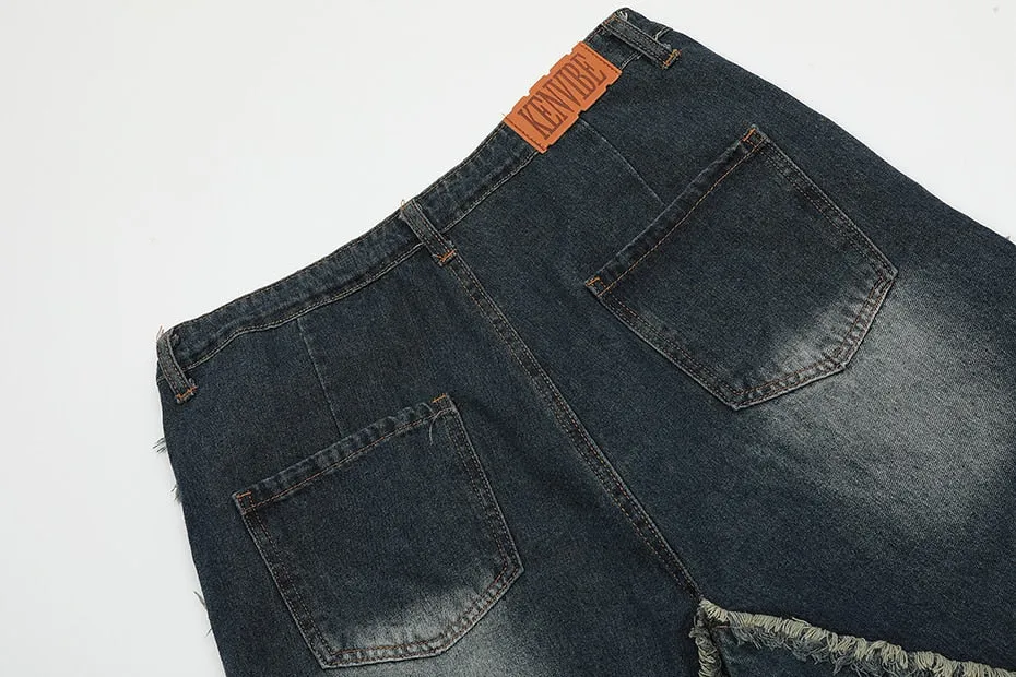 Raw Hem Star Jorts