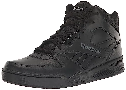 Reebok Men's BB4500 Hi 2 Sneaker, Black/Alloy, 9.5 Wide