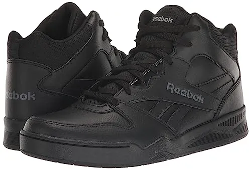 Reebok Men's BB4500 Hi 2 Sneaker, Black/Alloy, 9.5 Wide