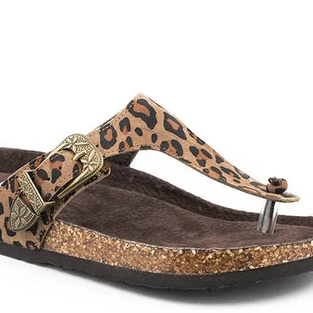 Roper Women's Helena Leopard Hair- On Sandal