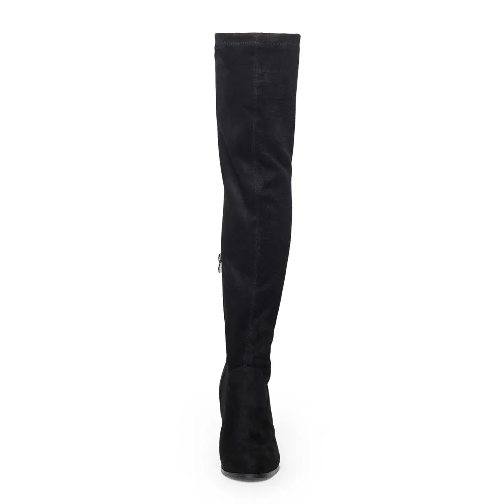 SheSole Women's Thigh High Over The Knee Black Boots