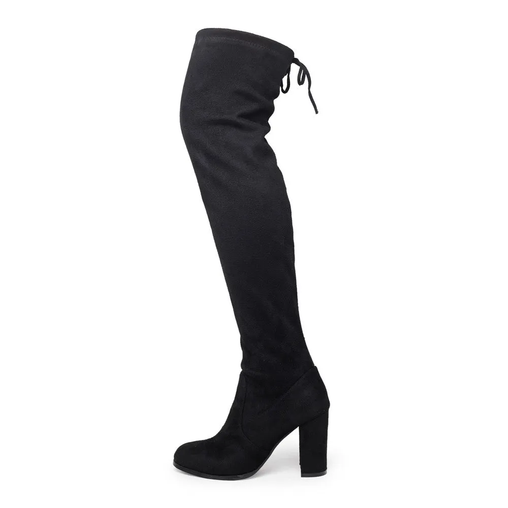 SheSole Women's Thigh High Over The Knee Black Boots