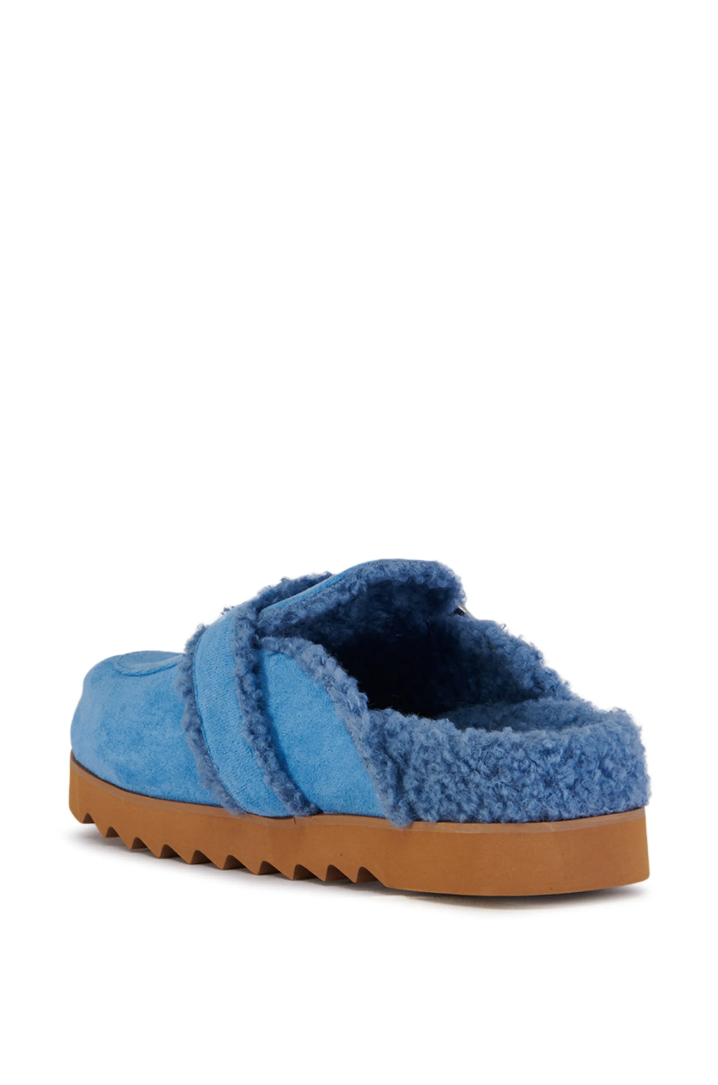 SIMAH-BLUE SHERPA LINED CLOG FLAT