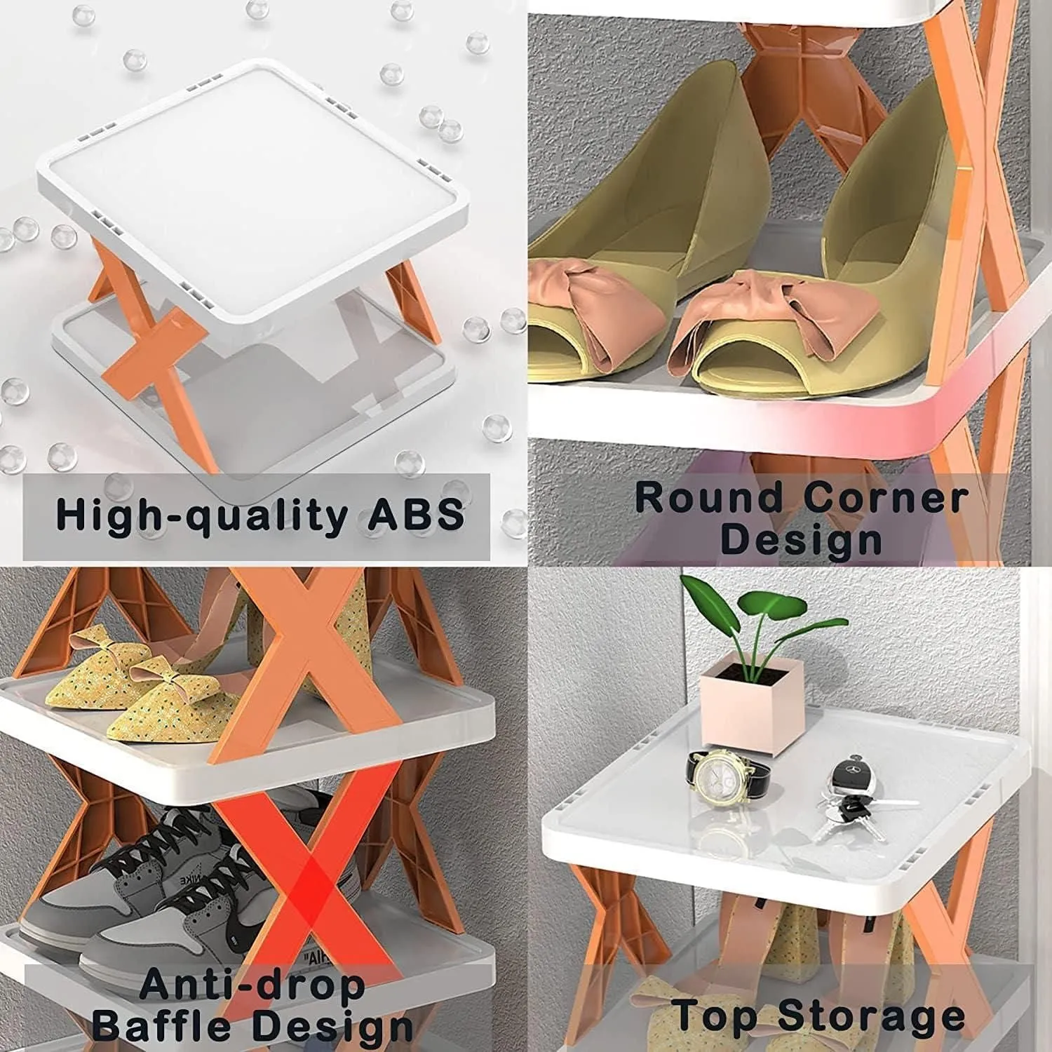 Smart Foldable Shoes Shelf 6 Tier Shoe Rack