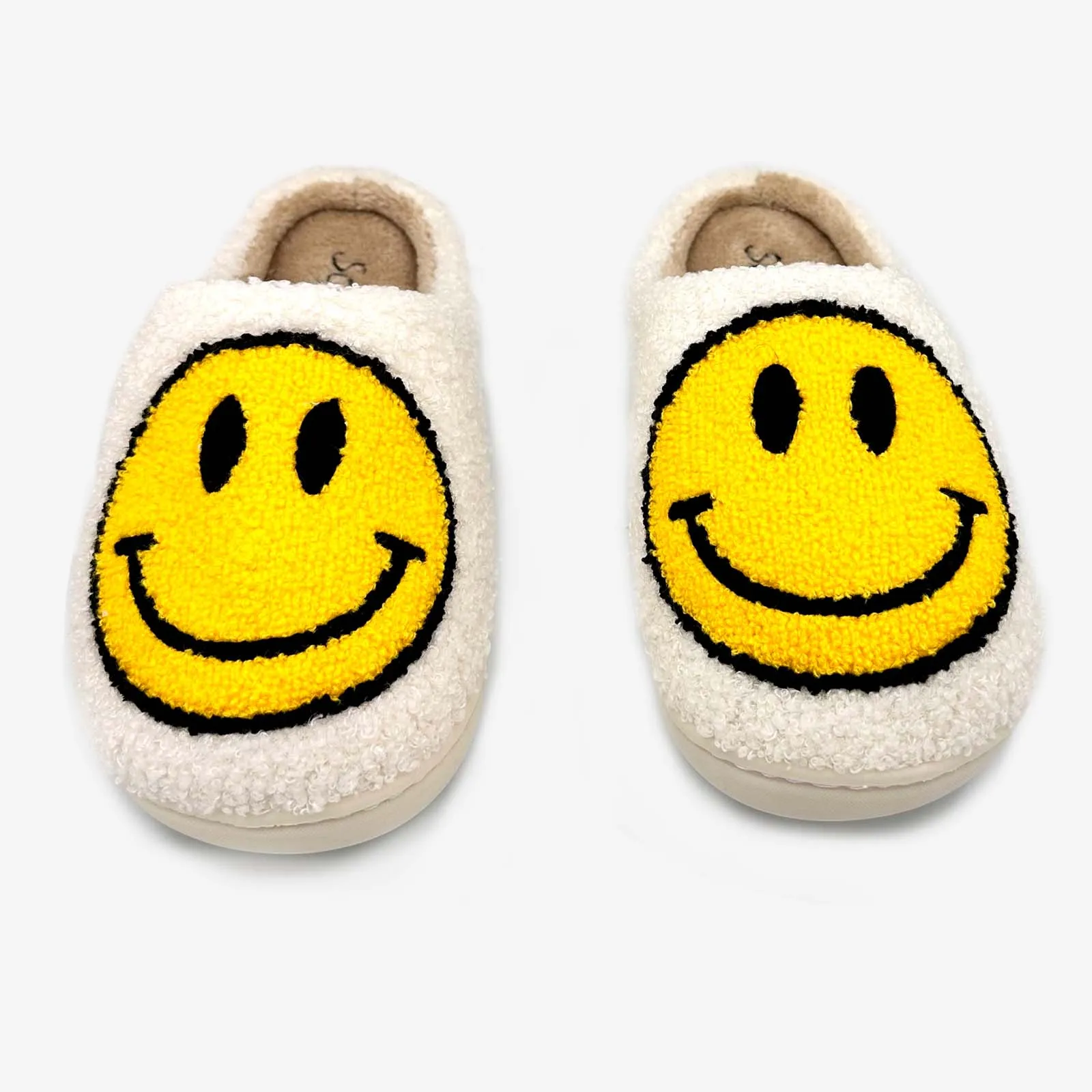 So Danca Ladies Yellow Smile Face Slippers