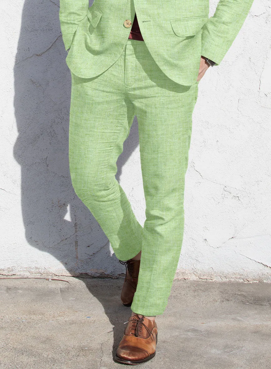 Solbiati Spring Green Linen Pants