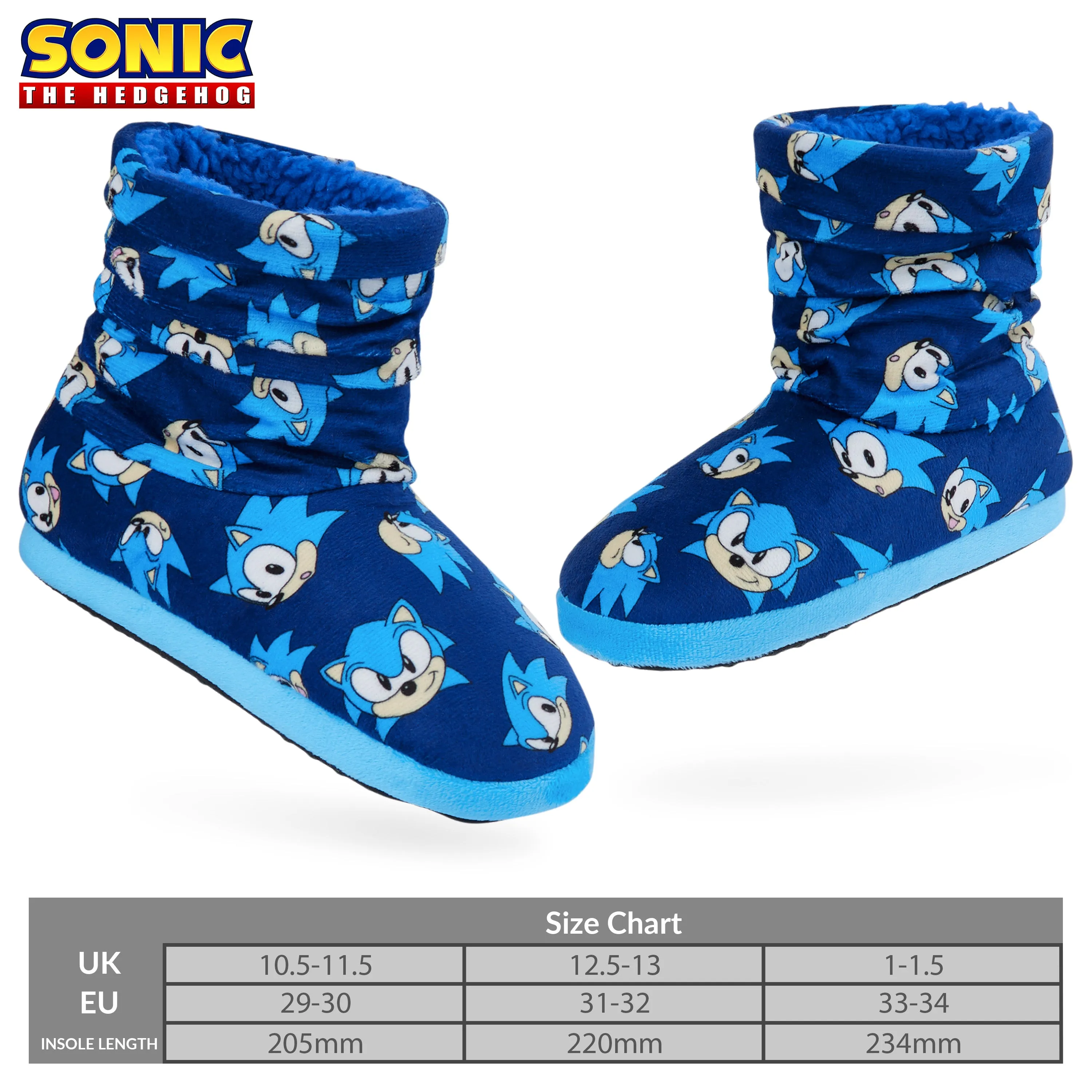 Sonic The Hedgehog Boys Slippers