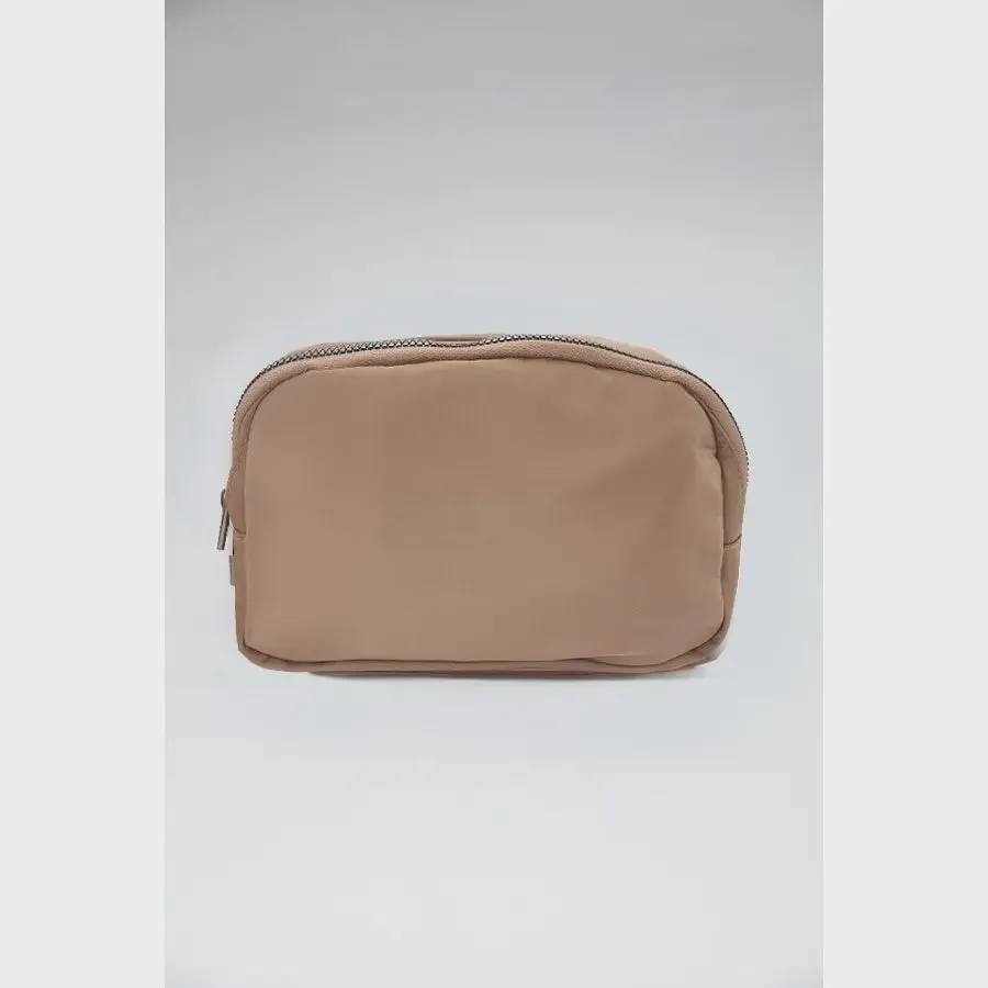 Taupe Cross Body Sling Fanny Pack