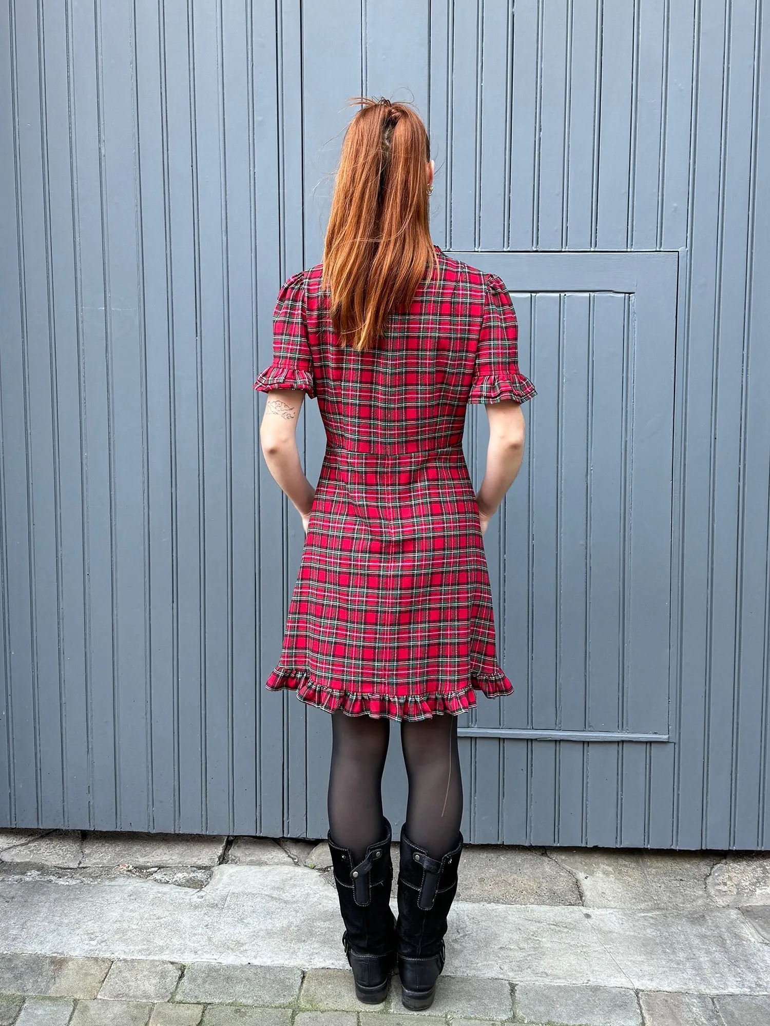 The Elora Tartan Dress