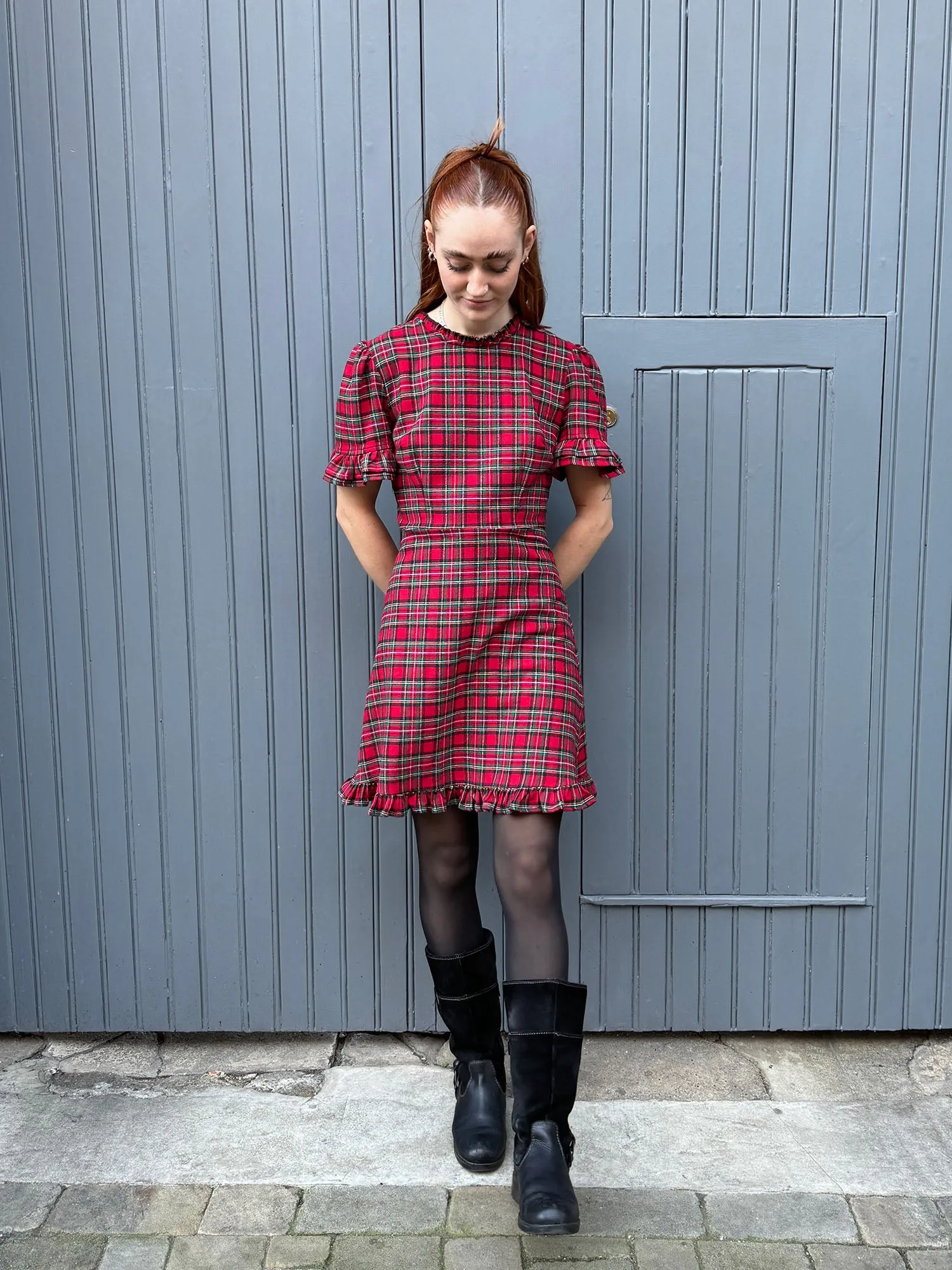 The Elora Tartan Dress