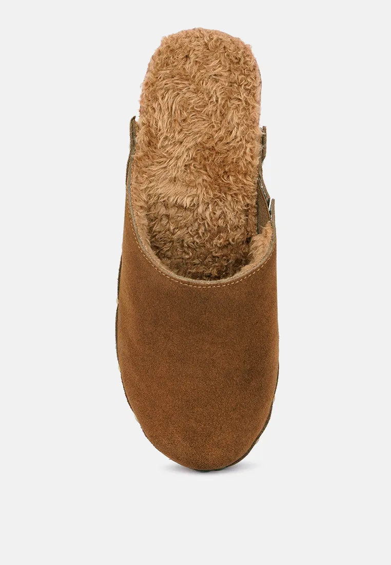 Tulley Suede Clogs Mules