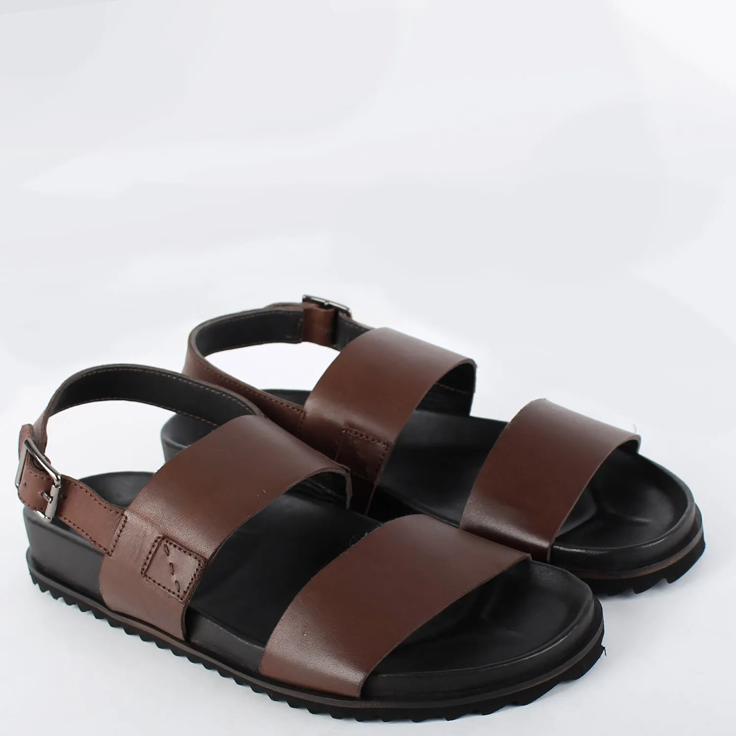 Vigo Flat Sandals (Brown)