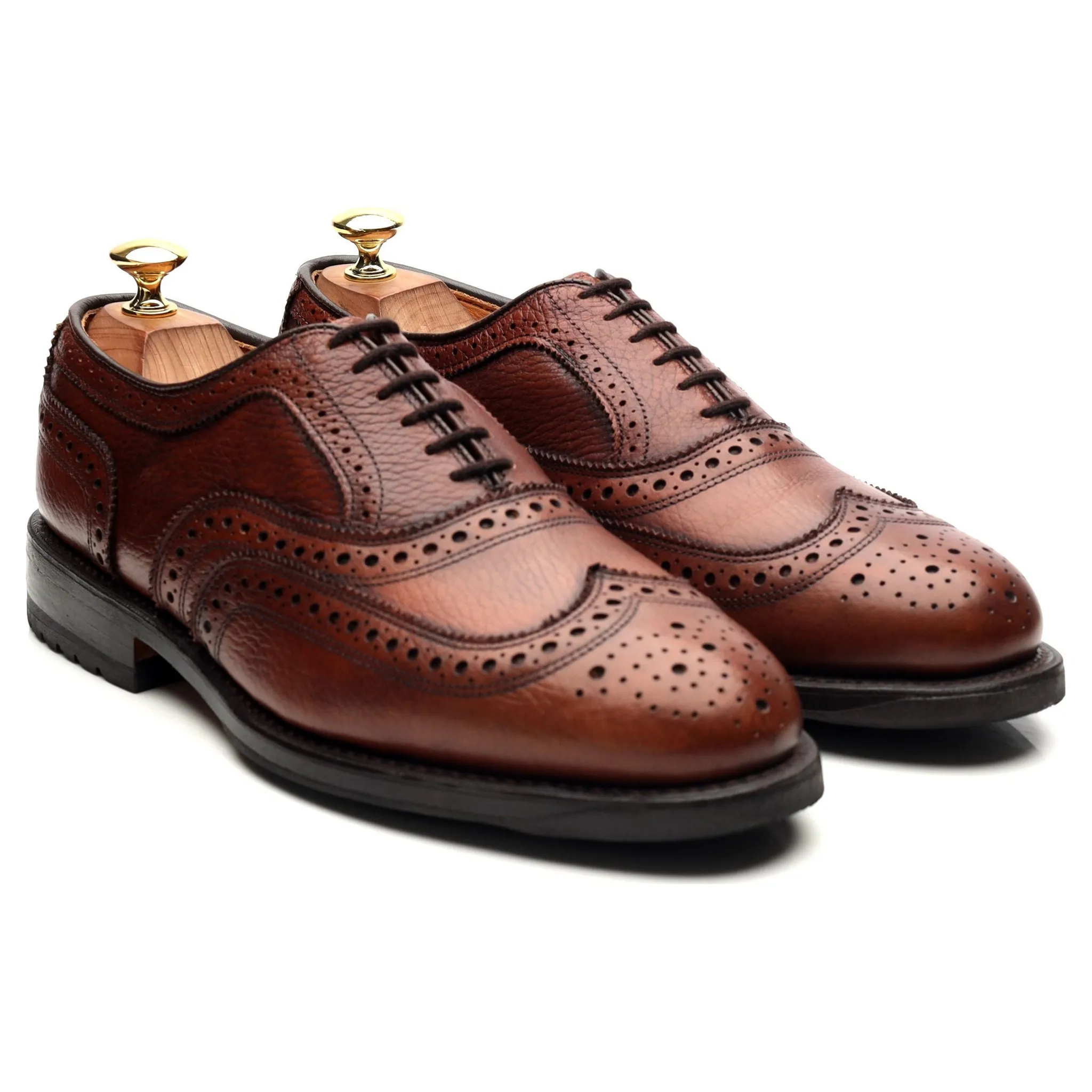 'Winslow' Brown Leather Oxford Brogues UK 7.5 US 8 E