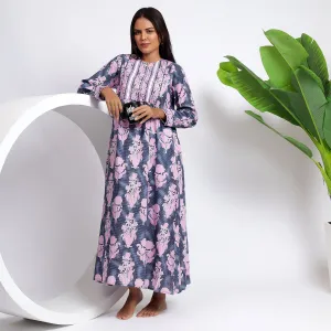 Women's Apparel - Versatile Cotton Floral Pink Dresses