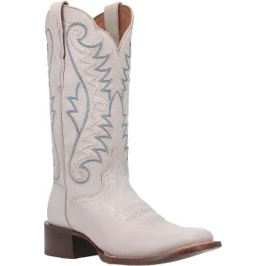 Women's Dan Post DP4999 12" Sugar White Leather Wide Square Toe (SHOP IN-STORE)