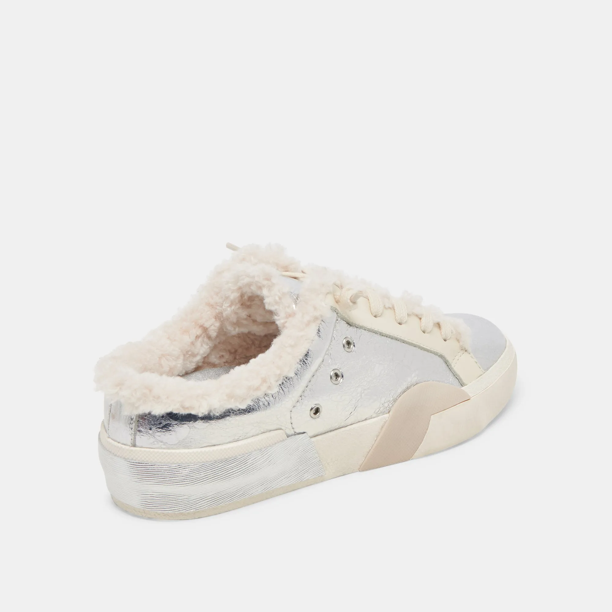 ZANTEL SNEAKERS SILVER MULTI DISTRESSED LEATHER