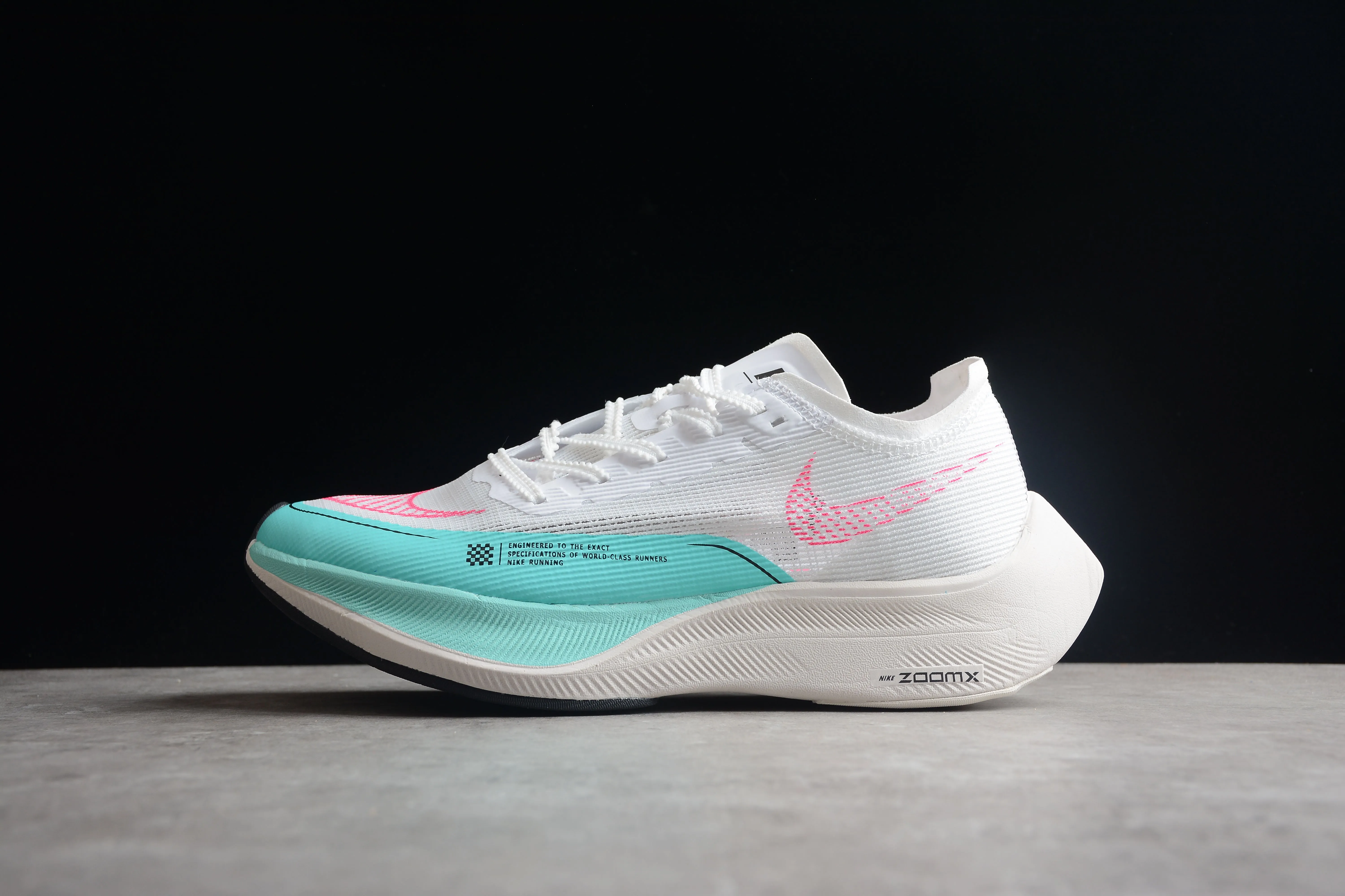 ZoomX Vaporfly NEXT% 2 White and Turquoise